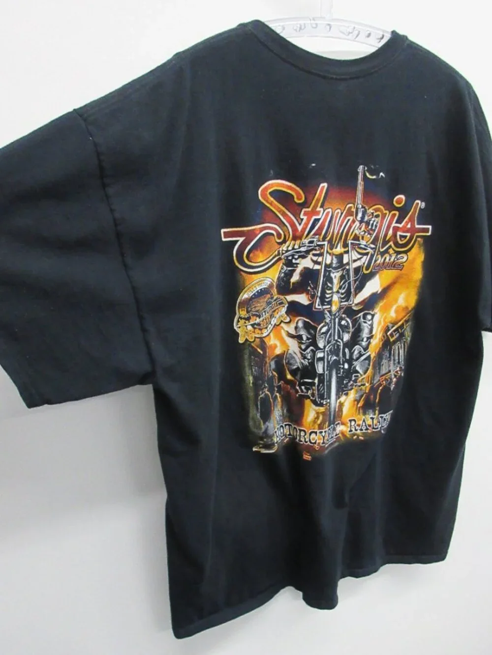 STURGIS T-SHIRT MENS 2XL BLACK SHORT SLEEVE BLACK HILLS BIKER MOTORCYCLE RALLY